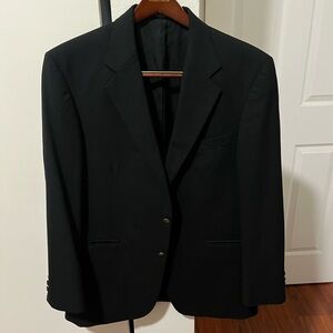 Oscar de la Renta Black Men's Sport Coat - Classic Two-Button Blazer